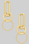 Classy Tiered Geo Drop Earrings