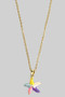 Stainless Steel Multi Starfish Pendant Necklace