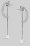 Crescent Moon Ear Jacket With Dangling Star