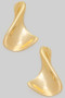Lovely Twisted Brass Drop Earrings