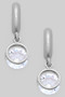 Tiny Hoops With Dangling Cz