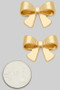Brass Bow Post Earrings