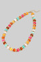 Multi Colored Stone Beaded Necklace