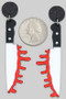 Acrylic Dangling Bloody Knife Earrings