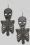 Acrylic Skeleton Torso Earrings