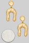 Classy Hammered Post And Dangle Drop Earrings