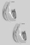 Elegant Hammered Textured Hoops