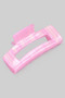 Marbled Acrylic Rectangle Cutout Hair Clip