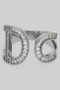 Luxurious Baguette And Cz Pave Cutout Ring