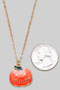Halloween Pumpkin Pendant Necklace