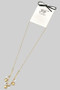 Stainless Steel Heart And Pearl Charm Chain Necklace