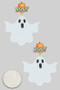 Glittery Ghost Boo Pumpkin Drop Earrings