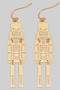 Dangling Nutcracker Drop Earrings
