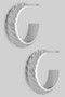 Diamond Cut Brass Hoops