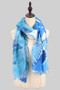 Island Flower Print Versatile Vest Or Long Scarf