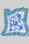 Butterfly And Floral Print Square Scarf