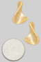 Lovely Twisted Brass Drop Earrings