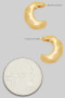 Hammered Brass C Hoops