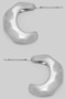 Hammered Brass C Hoops