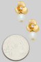 Dainty Flower Studs With Pearl And Cz