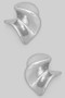 Rippled Brass Twist Studs