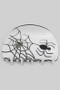 Acrylic Halloween Spider Hair Clip - #KH23592