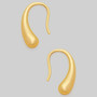 Classy Brass Pull Through Bulb Earrings
