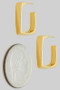 Rectangular Brass Open Brass Hoops