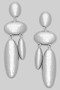 Tiered Geo Statement Drop Earrings