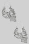 Filigree Skull Drop Earrings