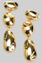 Triple Tiered Textured Drop Earrings