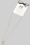 Stainless Steel Oval Stone Pendant Necklace