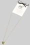 Stainless Steel Oval Stone Pendant Necklace