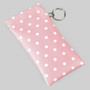 Magnet Close Polka Dot Print Sunglass Case W Keyring