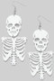 Acrylic Skeleton Torso Earrings