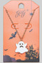 Halloween Ghost Pendant Necklace - #KN20281