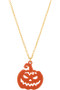 Halloween Pumpkin Head Pendant Necklace