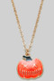 Halloween Pumpkin Pendant Necklace