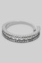Lavish Baguette And Cz Pave Twist Ring
