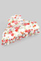 Colorful Flower Bouquet Scallop Hair Clip