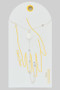 Shell Station Brass Chain Hand Bracelet