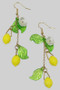 Acrylic Tiered Lemon Drop Earrings