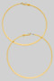 Large Hammered Brass Hoops