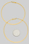 Large Hammered Brass Hoops