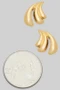 Triple Curve Stack Drop Earrings