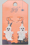Beaded Ghost Drop Earrings