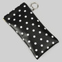 Magnet Close Polka Dot Print Sunglass Case W Keyring