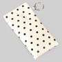 Magnet Close Polka Dot Print Sunglass Case W Keyring
