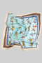 Silky Horse Print Square Scarf