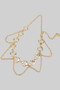 Crescent Moon And Star Link Drooping Chain Belt